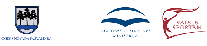 Pašvaldības ģerbonis, Izglītības un zinātnes ministrijas logo un Valsts sportam logo