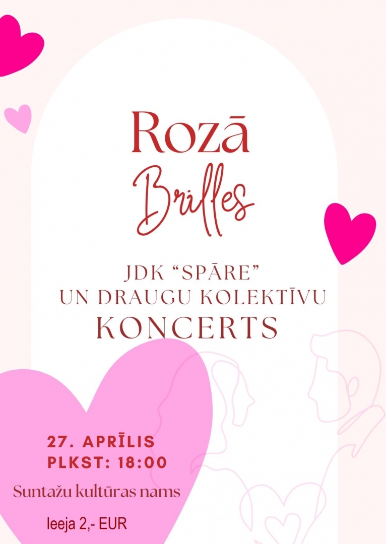 Koncerts Rozā brilles Suntažos 27.04.2024.