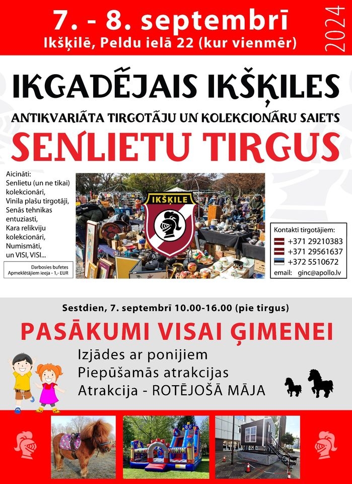 Senlietu tirgus Ikšķilē 09.2024.