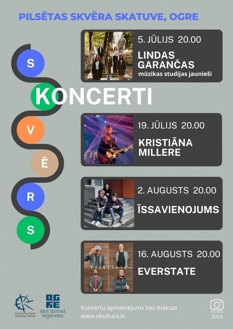 Koncertcikls SKVĒRA KONCERTI Ogrē programma