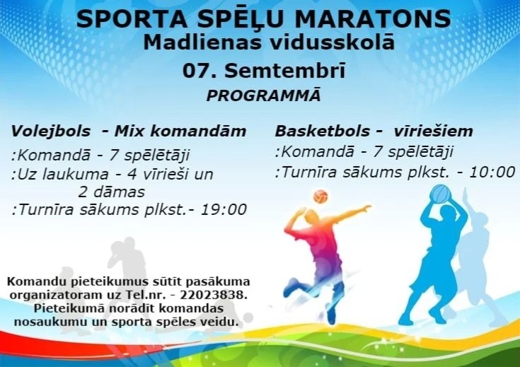  Sporta spēļu Maratons Madlienā 07.09.2024.