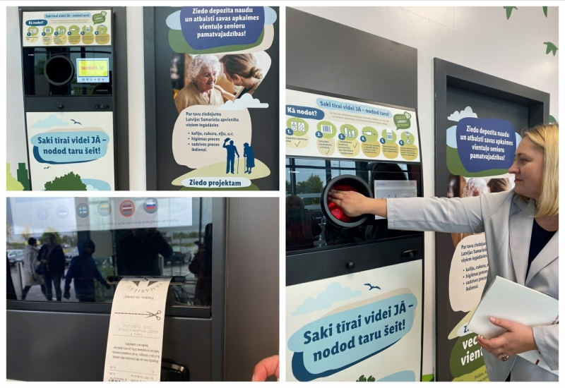 Ogrē “Lidl” veikalā var ziedot vientuļajiem senioriem, izmantojot taromātu