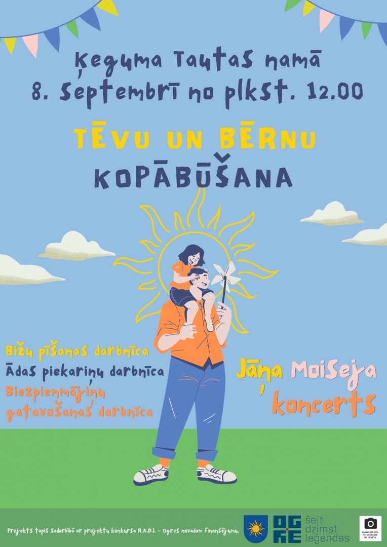 Tēvu un bērnu kopābūšana Ķegumā 08.09.2024.