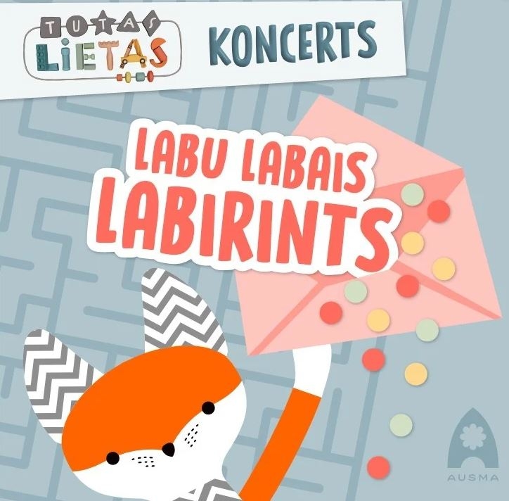 Attēls ar lapsiņu koncertam Tutas labu labais labirints Ikšķilē 