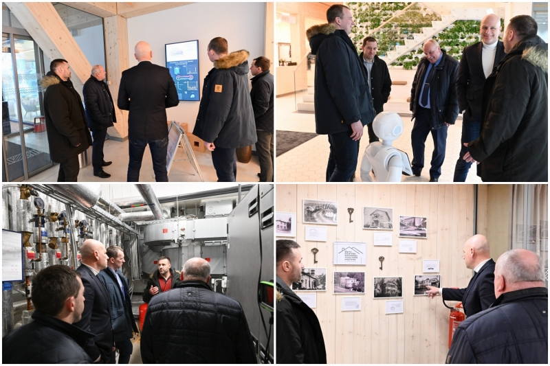 Ventspils novada pašvaldības domes pārstāvji Ogres Centrālajā bibliotēkā 01.02.2024.