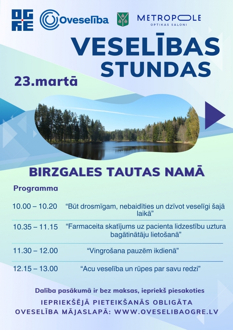 Veselības stundas Birzgalē 23.03.2024