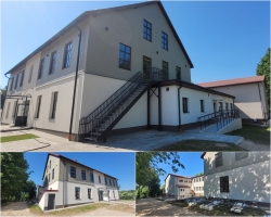 Kaibalas skolas pārbūve, 2. stāvu bēša ēka, 25.05.2024.