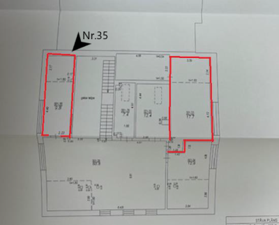 Nomas tiesību izsole Daugavas prospektā 34, Ikšķilē, logopēda prakses izvietošanai - telpu plāns