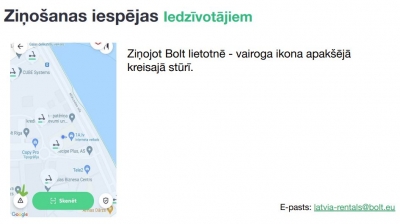 Bolt iedzīvotāji zinošana