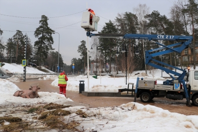 Rotājumu demontāža Ogrē, 16.02.2022.