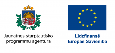 Logo ansamblis Jaunatnes starptautisko programmu aģentūrai un Eiropas savienībai