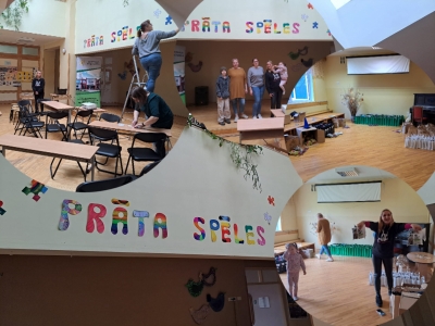 Prāta spēļu organizēšana Ogresgalā 04.2024.