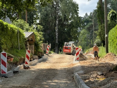 Būvdarbi Strēlnieku prospektā, Ogrē 19.07.2024.