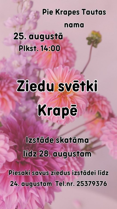 Ziedu svētki Krapē 08.2023.