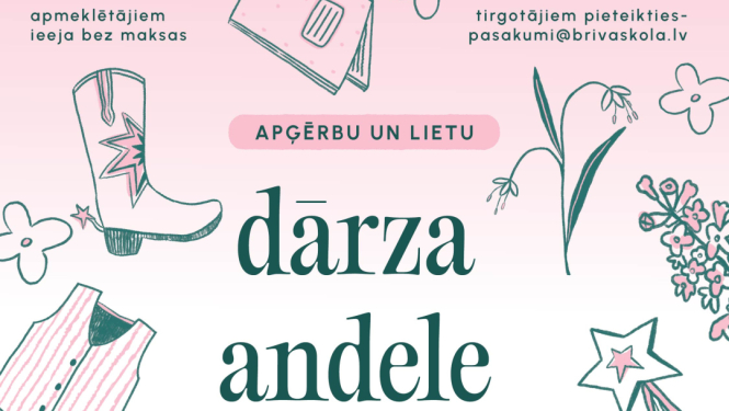 Dārza andele Ikšķiles Brīvās skolas dārzā 1. jūnijā plkst. 10.00