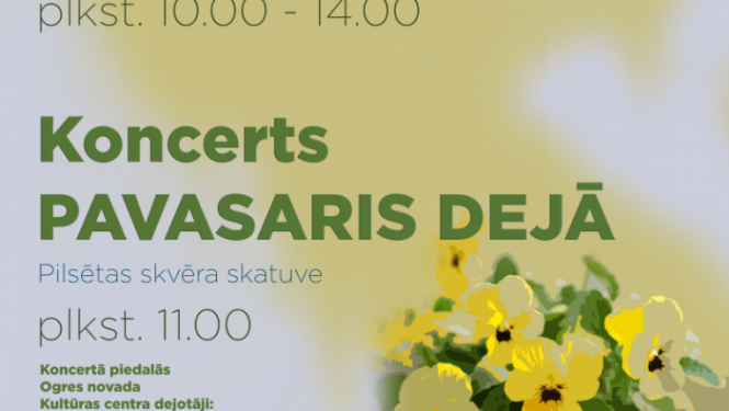 Pavasara stādu tirgus Ogrē 1. maijā no plkst. 10.00 līdz 14.00