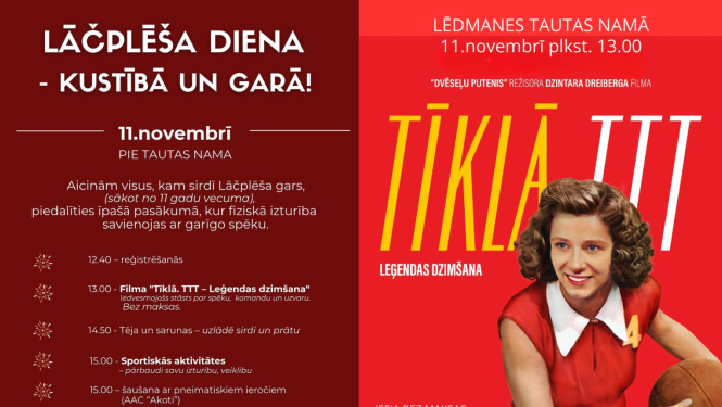 Lāčplēša diena - kustībā un garā!