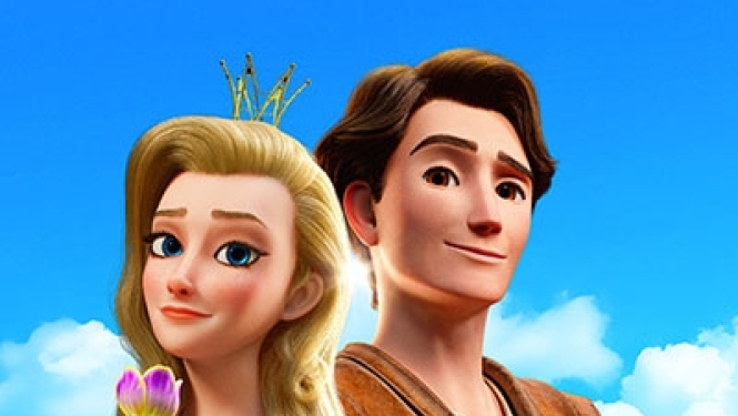 Multfilmas "Lepnā princese" afiša ar multfilmas varoņi