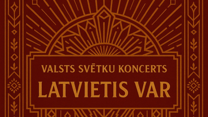 Afiša koncertam Latvietis Var Lielvārdē