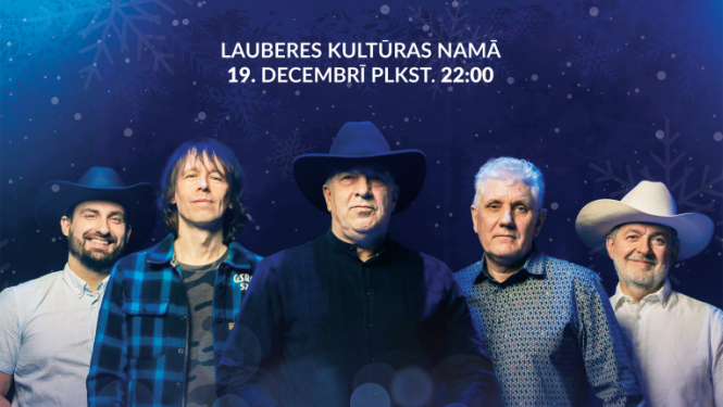 Lauberes Kultūras namā 19. decembrī plkst. 22.00 atpūtas vakars kopā ar grupu “SESTĀ JŪDZE”