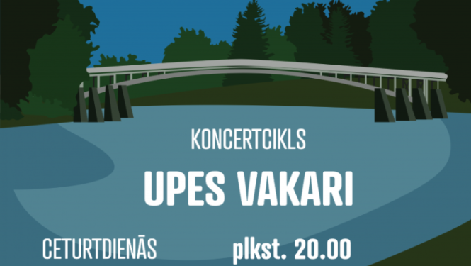 19. jūnijā plkst. 20.00 koncertcikla UPES VAKARI koncerts uz peldošās skatuves Ogrē 