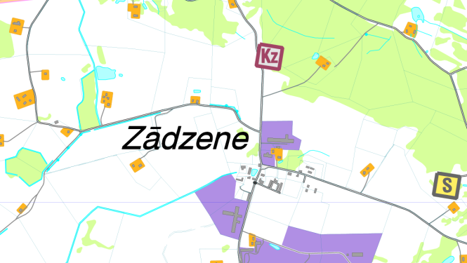 Ogres novada pašvaldībai piederoša nekustamā īpašuma – “Laksti”, Madliena, Madlienas pagasts Ogres novads izsole - karte