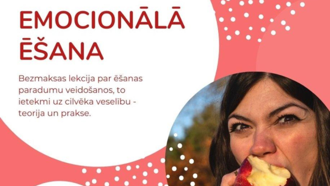 Aicina uz veselīga dzīvesveida nodarbību “Emocionālā ēšana”