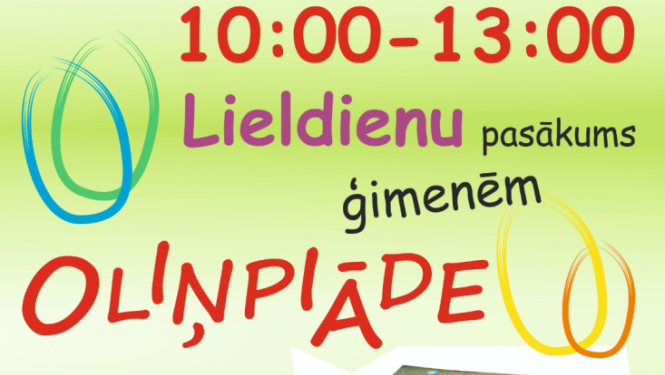 Lieldienu pasākums ģimenēm Tomē 21. aprīlī no plkst. 10.00 līdz 13.00