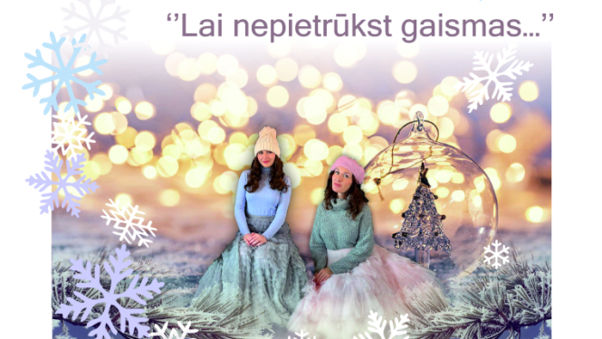 Afišā koncerta izpildītājas ziemīgās noskaņās