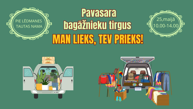 Pavasara bagāžnieku tirgus "Man lieks, tev prieks!"