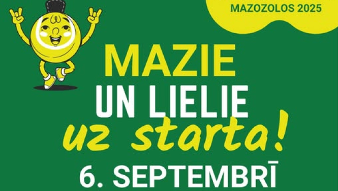 Ģimeņu sporta diena Mazozolos 2025 "Mazie un lielie uz starta!" 6. septembrī 