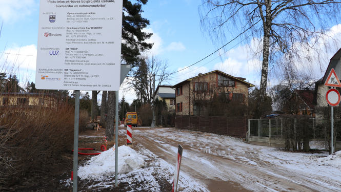Atsākti Rožu ielas pārbūves darbi