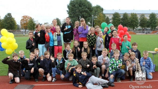 Olimpiskajā dienā Ogrē piedalās teju 800 bērnu un jauniešu