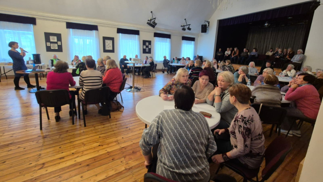 Ikšķiles senioru skolas organizēts prāta spēļu pasākums