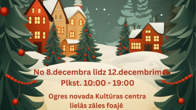 Izstāde - pārdošana Ogres novada Kultūras centrā