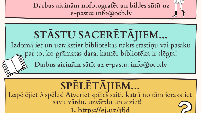 Konkursi bērniem "Kamēr grāmatas Jūs gaida..."