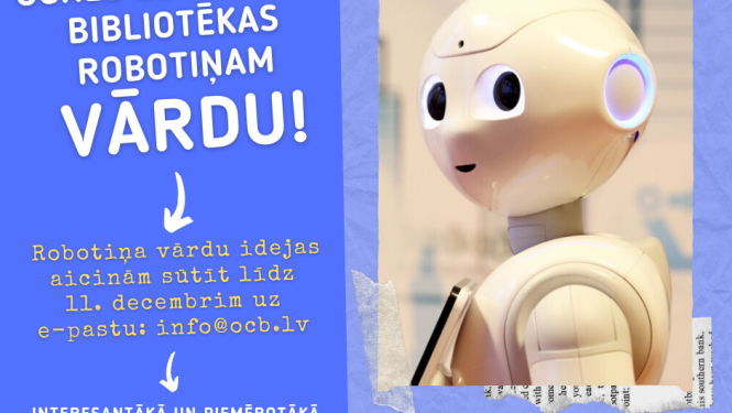 Izsludinām konkursu par bibliotēkas robotiņa vārdu!