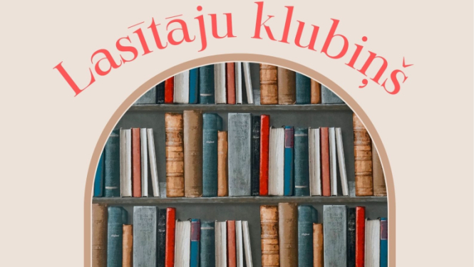 afiša Ciempupes lasītāju klubiņa tikšanās pasākumam. afišā grāmatas
