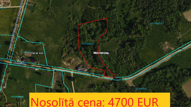 Izsoles rezultāts Mazozolu pagasts, Ziediņi. Nosolītā cena 4700 eiro