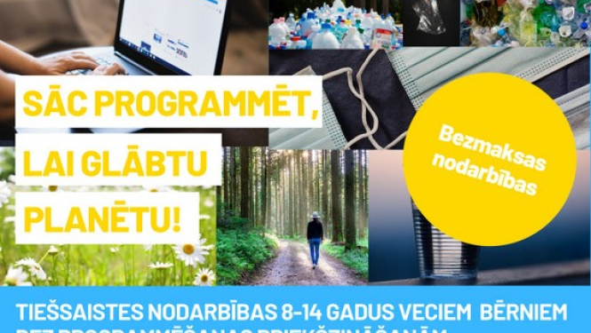 Aicina pieteikt bērnus programmēšanas nodarbībām