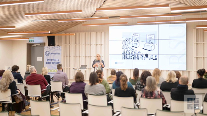 Oveselības organizēts pasākums Ogres centrālajā bibliotēkā par veselībpratību 2025.gada 24.janvārī