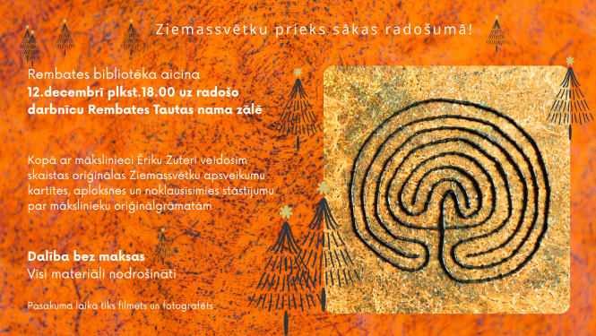 Rembates bibliotēka aicina uz radošo darbnīcu 12. decembrī