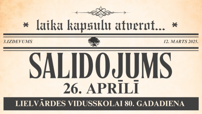 Salidojums Lielvārdes Edgara Kauliņa vidusskolā 2025. gada 26. aprīlī