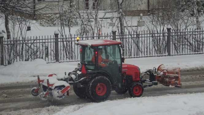 Šobrīd galvenā rūpe – sniega tīrīšana