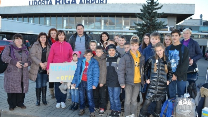 Ogrē ieradušies bērni no Ukrainas