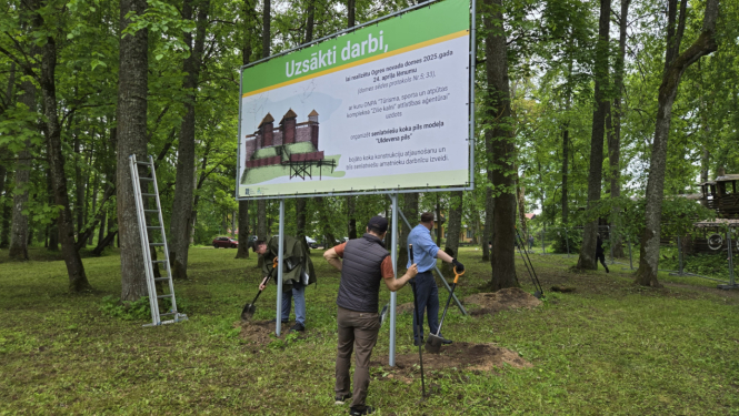 Uzsākti Uldevena pils atjaunošanas darbi