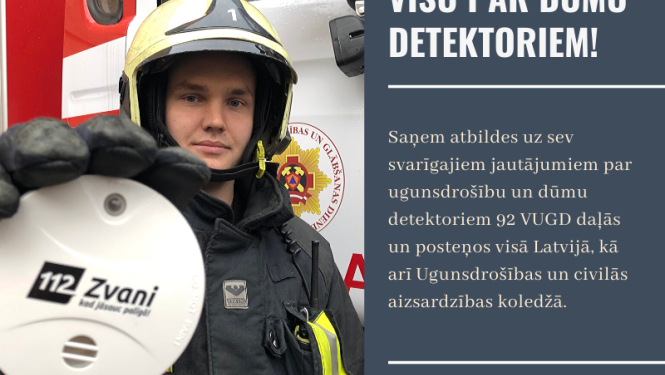 Pirmdien VUGD organizē konsultāciju dienu par dūmu detektoriem