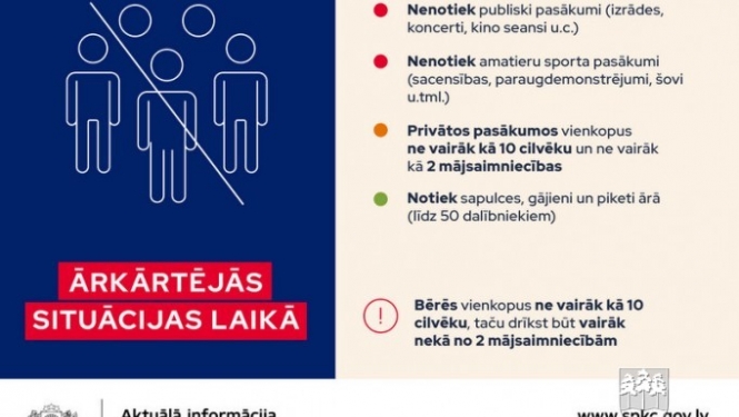 No 9.novembra valstī izsludināta ārkārtējā situācija