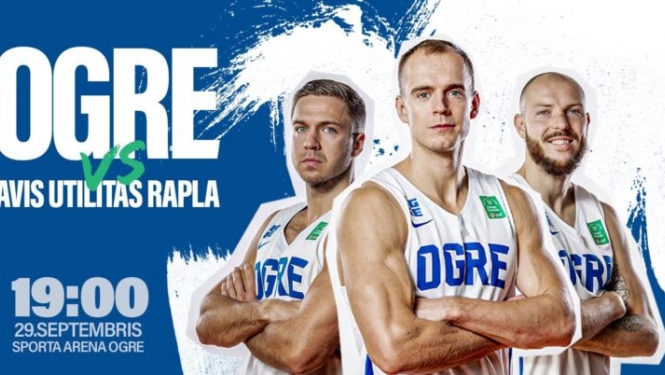 Avis Utilitas Rapla”: BK Ogre plakāts