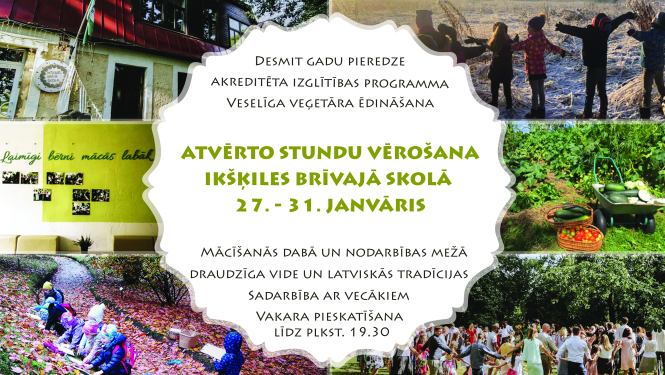 Atvērto stundu vērošana Ikšķiles Brīvajā skolā